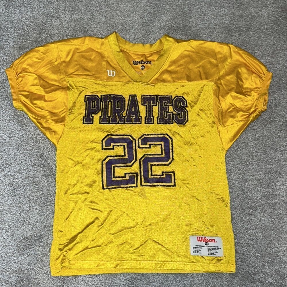 vintage ECU east carolina Pirates youth lineman’s cuffs retro football jersey
